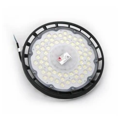 Φωτιστικό Led καμπάνα μαύρη UFO 200W 230V με ψυχρό φως 6200k και δέσμη 90° 20000lm IP65
