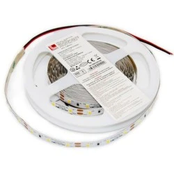 Ταινία Led λευκή αυτοκόλλητη 5m με θερμό λευκό φως 3000K 12VDC 7.2W/m 2835 60LED/m IP54 Ταινία Led λευκή αυτοκόλλητη 5m με θερμό λευκό φως 3000K 12VDC 7.2W/m 2835 60LED/m IP54