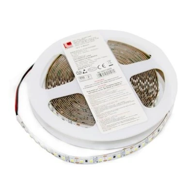 Ταινία Led 5m λευκή αυτοκόλλητη 12VDC 14.4W/m με ψυχρό λευκο΄ φως 6500K 2835 138LED/m IP20