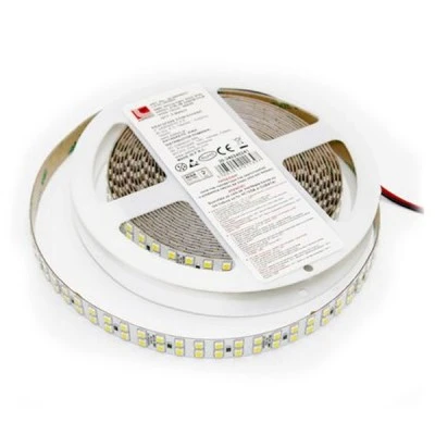 Led ταινία λευκή αυτοκόλλητη 5m 24VDC 24W/m ενδιάμεσο λευκό φως 4000Κ 252LED/m 2835 IP54