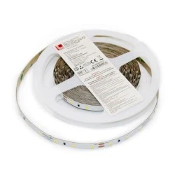 Ταινία led λευκή αυτοκόλλητη 5m 24VDC 7.2W/m με 4000K ενδιάμεσο λευκο΄ φως 2835 60LED/m IP54