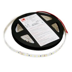 LED ταινία λευκή αυτοκόλλητη 5m 24VDC 9.6W/m 2835 120LED/m ψυχρό φως 6500K IP54