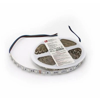 Ταινία Led λευκή 5m 24VDC 10W/m RGB 5050 60LED/m μη στεγανή IP20