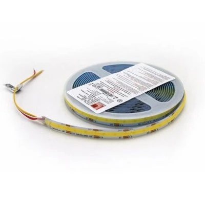 Ταινία λευκή LED COB γραμμικού φωτισμού 5m 24VDC 12W/m με ρυθμιζόμενη θερμοκρασία χρώματος 2700k - 6500k (CCT) IP20