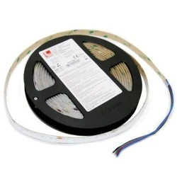 Ταινία λευκή LED COB 5m 14W/m αυτοκόλλητη με 576LED/m 24VDC RGB (εναλλαγής χρωμάτων) μη στεγανή IP20