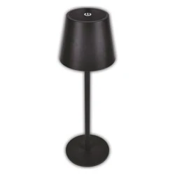 Πορτατίφ LED PC επαναφορτιζόμενο 3W CCT (3000k - 4000k - 5000k) USB 200Lm 5VDC μαύρο IP44