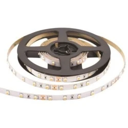 Ταινία λευκή LED αυτοκόλλητη 5m 24VDC 14.4W/m με θερμό λευκο φως 2700K και 140LED/m 2835 IP20 εσωτερικού χώρου 
