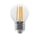 Διακοσμητική λάμπα led filament Ε27 4W 230V 2700k θερμό λευκό φως 480 lumen σφαιρική G45 διάφανη Διακοσμητική λάμπα led filament Ε27 4W 230V 2700k θερμό λευκό φως 480 lumen σφαιρική G45 διάφανη