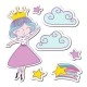 Διακοσμητικά αυτοκόλλητα τοίχου Unicorns Princess κατασκευασμένα από βινύλιο χωρίς φθάλιο ή άλλα τοξικά υλικά