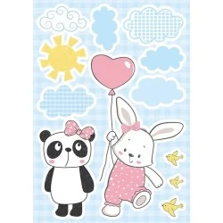 Διακοσμητικά αυτοκόλλητα τοίχου Funny Bears σε XL μέγεθος κατασκευασμένα από βινύλιο σε καρτέλα 20 τεμαχίων & εύκολη τοποθέτηση Διακοσμητικά αυτοκόλλητα τοίχου Funny Bears σε XL μέγεθος κατασκευασμένα από βινύλιο σε καρτέλα 20 τεμαχίων & εύκολη τοποθέτηση