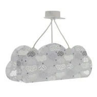 Παιδικό φωτιστικό οροφής τρίφωτο Clouds Gray  με ντουί Ε27x3 ιδανικό για γενικό φωτισμό & ανεξίτηλη εκτύπωση χρωμάτων στα τοιχώματα