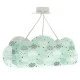 Παιδικό φωτιστικό οροφής τρίφωτο Clouds Green  με ντουί Ε27x3 ιδανικό για γενικό φωτισμό & αποφυγή σκιών στο δωμάτιο