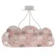 Παιδικό φωτιστικό οροφής τρίφωτο Clouds Pink με ντουί Ε27x3 ιδανικό για γενικό φωτισμό & αποφυγή σκιών στο δωμάτιο