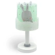 Παιδικό φωτιστικό κομοδίνου Baby Bunny Green με ντουί Ε14x1 κατάλληλο για συμπληρωματικό φωτισμό & φωσφορίζοντα μέρη στο σκοτάδι