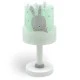 Παιδικό φωτιστικό κομοδίνου Baby Bunny Green με ντουί Ε14x1 κατάλληλο για συμπληρωματικό φωτισμό & φωσφορίζοντα μέρη στο σκοτάδι
