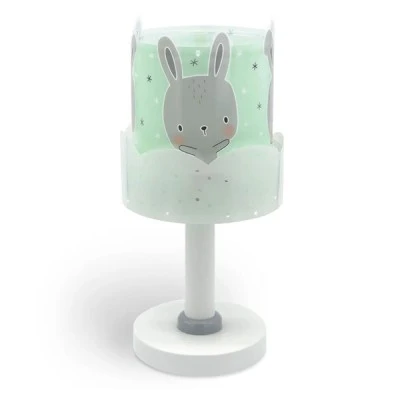 Παιδικό φωτιστικό κομοδίνου Baby Bunny Green με ντουί Ε14x1 κατάλληλο για συμπληρωματικό φωτισμό & φωσφορίζοντα μέρη στο σκοτάδι
