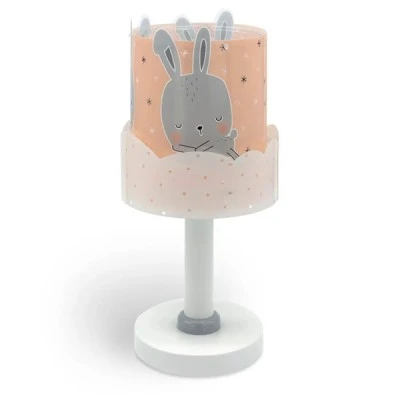 Παιδικό φωτιστικό κομοδίνου Baby Bunny Sommon με ντουί Ε14x1 κατάλληλο για συμπληρωματικό φωτισμό & ανεξίτηλη εκτύπωση χρωμάτων
