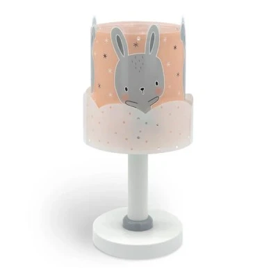 Παιδικό φωτιστικό κομοδίνου Baby Bunny Sommon με ντουί Ε14x1 κατάλληλο για συμπληρωματικό φωτισμό & ανεξίτηλη εκτύπωση χρωμάτων