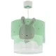 Παιδικό φωτιστικό κρεμαστό οροφής Baby Bunny Green με ντουί Ε27x1 ιδανικό για γενικό φωτισμό & φωσφορίζοντα μέρη στο σκοτάδι 