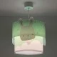Παιδικό φωτιστικό κρεμαστό οροφής Baby Bunny Green με ντουί Ε27x1 ιδανικό για γενικό φωτισμό & φωσφορίζοντα μέρη στο σκοτάδι 