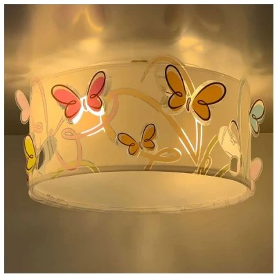 Παιδικό φωτιστικό Butterfly πλαφονιέρα με ντουί Ε27x2 ιδανικό για γενικό φωτισμό & με ανεξίτηλη εκτύπωση σε διάφανο υλικό διπλού τοιχώματος Παιδικό φωτιστικό Butterfly πλαφονιέρα με ντουί Ε27x2 ιδανικό για γενικό φωτισμό & με ανεξίτηλη εκτύπωση σε διάφανο υλικό διπλού τοιχώματος