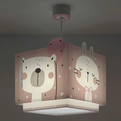Παιδικό κρεμαστό φωτιστικό Baby JunglePink διπλού τοιχώματος με ντουί Ε27x1 φωσφορίζοντα μέρη & ανεξίτηλη εκτύπωση χρωμάτων Παιδικό κρεμαστό φωτιστικό Baby JunglePink διπλού τοιχώματος με ντουί Ε27x1 φωσφορίζοντα μέρη & ανεξίτηλη εκτύπωση χρωμάτων