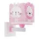 Παιδικό φωτιστικό απλίκα Baby Jungle Pink διπλού τοιχώματος με ντουί Ε27x1 με ανεξίτηλη εκτύπωση χρωμάτων Παιδικό φωτιστικό απλίκα Baby Jungle Pink διπλού τοιχώματος με ντουί Ε27x1 με ανεξίτηλη εκτύπωση χρωμάτων