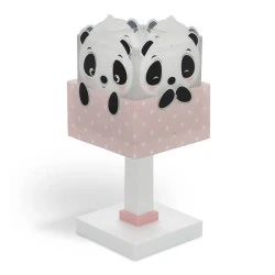 Παιδικό φωτιστικό επιτραπέζιο Panda Pink ντουί Ε14x1 κατάλληλο για συμπληρωματικό φωτισμό & ανεξίτηλη εκτύπωση χρωμάτων