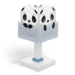 Παιδικό φωτιστικό απλίκα Panda Blue τοίχου με ντουί Ε27x1 κατάλληλο για συμπληρωματικό φωτισμό & διάβασμα διπλού τοιχώματος 