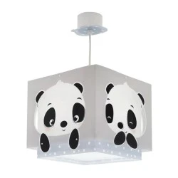 Παιδικό φωτιστικό οροφής κρεμαστό Panda Blue  με ντουί Ε27x1 διπλού τοιχώματος & μαγικά φωσφορίζοντα μέρη στο σκοτάδι
