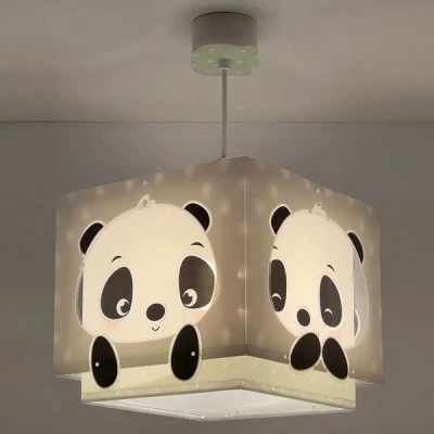 Παιδικό φωτιστικό οροφής κρεμαστό Panda Green με ντουί Ε27x1 διπλού τοιχώματος με φωσφορίζοντα μέρη στο σκοτάδι κατάλληλο για γενικό φωτισμό Παιδικό φωτιστικό οροφής κρεμαστό Panda Green με ντουί Ε27x1 διπλού τοιχώματος με φωσφορίζοντα μέρη στο σκοτάδι κατάλληλο για γενικό φωτισμό