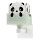 Παιδικό φωτιστικό απλίκα Panda Green τοίχου διπλού τοιχώματος με ντουί Ε27x1 κατάλληλο για συμπληρωματικό φωτισμό & διάβασμα