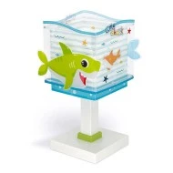 Παιδικό φωτιστικό κομοδίνου Little Shark με ντουί Ε14x1 κατάλληλο για συμπληρωματικό φωτισμό & φωσφορίζοντα μέρη στο σκοτάδι