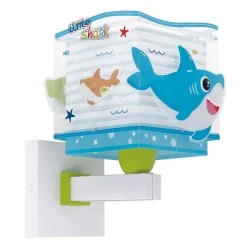 Παιδικό φωτιστικό απλίκα  τοίχου Little Shark διπλού τοιχώματος με ντουί Ε27x1 κατάλληλο για συμπληρωματικό φωτισμό & διάβασμα