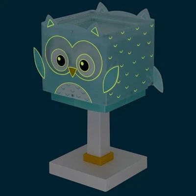 Παιδικό φωτιστικό κομοδίνου Little Owl με ντουί Ε14x1 κατάλληλο για συμπληρωματικό φωτισμό & ανεξίτηλη εκτύπωση χρωμάτων