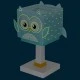 Παιδικό φωτιστικό κομοδίνου Little Owl με ντουί Ε14x1 κατάλληλο για συμπληρωματικό φωτισμό & ανεξίτηλη εκτύπωση χρωμάτων