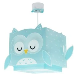 Παιδικό κρεμαστό φωτιστικό οροφής Little Owl διπλού τοιχώματος με ντουί Ε27x1 & φωσφορίζοντα μαγικά μέρη στο σκοτάδι