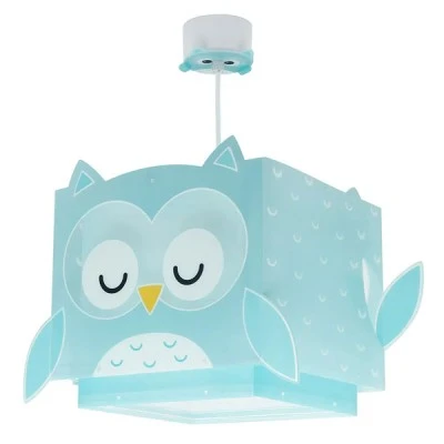 Παιδικό κρεμαστό φωτιστικό οροφής Little Owl διπλού τοιχώματος με ντουί Ε27x1 & φωσφορίζοντα μαγικά μέρη στο σκοτάδι