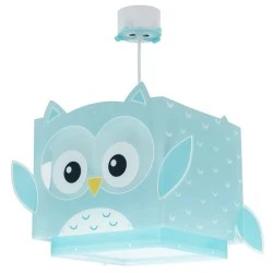 Παιδικό κρεμαστό φωτιστικό οροφής Little Owl διπλού τοιχώματος με ντουί Ε27x1 & φωσφορίζοντα μαγικά μέρη στο σκοτάδι