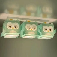Παιδικό φωτιστικό τρίφωτο οροφής σε ράγα Little Owl  με ντουί E27 Χ 3 ιδανικό για γενικό φωτισμό & ανεξίτηλες εκτυπώσεις