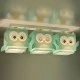 Παιδικό φωτιστικό τρίφωτο οροφής σε ράγα Little Owl  με ντουί E27 Χ 3 ιδανικό για γενικό φωτισμό & ανεξίτηλες εκτυπώσεις