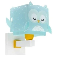 Παιδικό φωτιστικό απλίκα  τοίχου Little Owl διπλού τοιχώματος με ντουί Ε27x1 max 15W κατάλληλο για συμπληρωματικό φωτισμό & διάβασμα