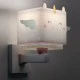Παιδικό φωτιστικό απλίκα τοίχου Little Unicorn διπλού τοιχώματος με ντουί Ε27x1 κατάλληλο για συμπληρωματικό φωτισμό & διάβασμα