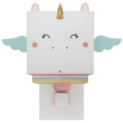 Παιδικό φωτιστικό απλίκα τοίχου Little Unicorn διπλού τοιχώματος με ντουί Ε27x1 κατάλληλο για συμπληρωματικό φωτισμό & διάβασμα