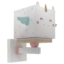 Παιδικό φωτιστικό απλίκα τοίχου Little Unicorn διπλού τοιχώματος με ντουί Ε27x1 κατάλληλο για συμπληρωματικό φωτισμό & διάβασμα