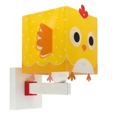 Παιδικό φωτιστικό απλίκα Little Chicken τοίχου με ντουί Ε27x1 κατάλληλο για συμπληρωματικό φωτισμό & διάβασμα διπλού τοιχώματος 