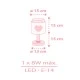 Παιδικό φωτιστικό επιτραπέζιο Baby Dreams Pink διπλού τοιχώματος με ντουί Ε14x1 max 8W & ανεξίτηλη εκτύπωση χρωμάτων στα τοιχώματα Παιδικό φωτιστικό επιτραπέζιο Baby Dreams Pink διπλού τοιχώματος με ντουί Ε14x1 max 8W & ανεξίτηλη εκτύπωση χρωμάτων στα τοιχώματα