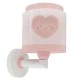 Παιδικό φωτιστικό απλίκα  τοίχου Baby Dreams Pink  διπλού τοιχώματος με ντουί Ε27x1  κατάλληλο για συμπληρωματικό φωτισμό & διάβασμα