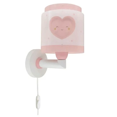 Παιδικό φωτιστικό απλίκα  τοίχου Baby Dreams Pink  διπλού τοιχώματος με ντουί Ε27x1  κατάλληλο για συμπληρωματικό φωτισμό & διάβασμα