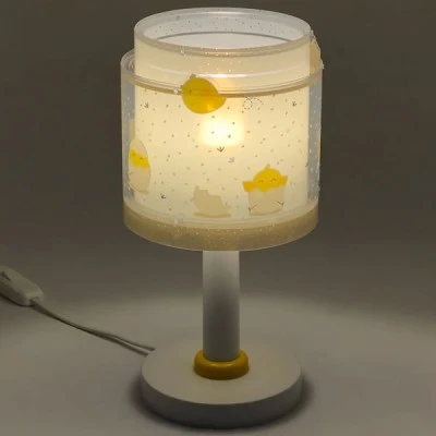 Παιδικό φωτιστικό επιτραπέζιο Baby Chick κατάλληλο για συμπληρωματικό φωτισμό με ντουί Ε14x1 & φωσφορίζοντα μέρη στο σκοτάδι